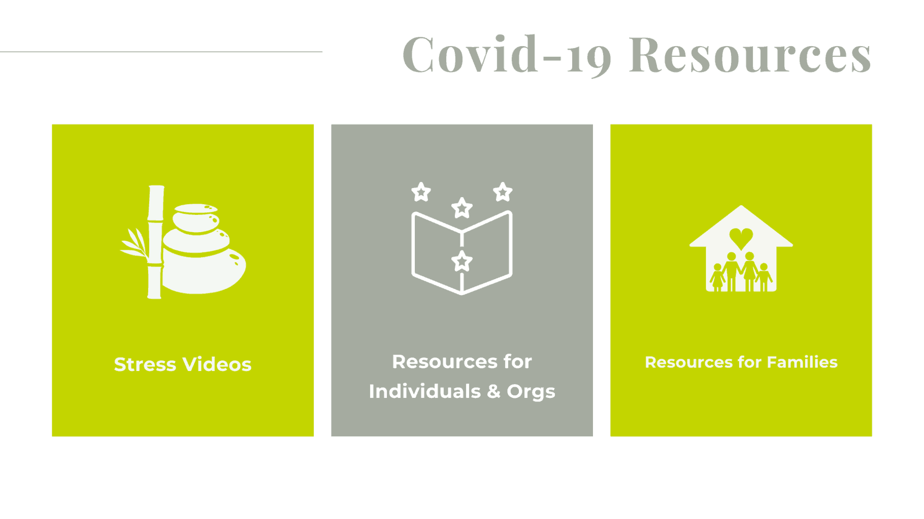 We've created some resources to help in managing the stress during this times of crisis - you can find out more on our resource page.