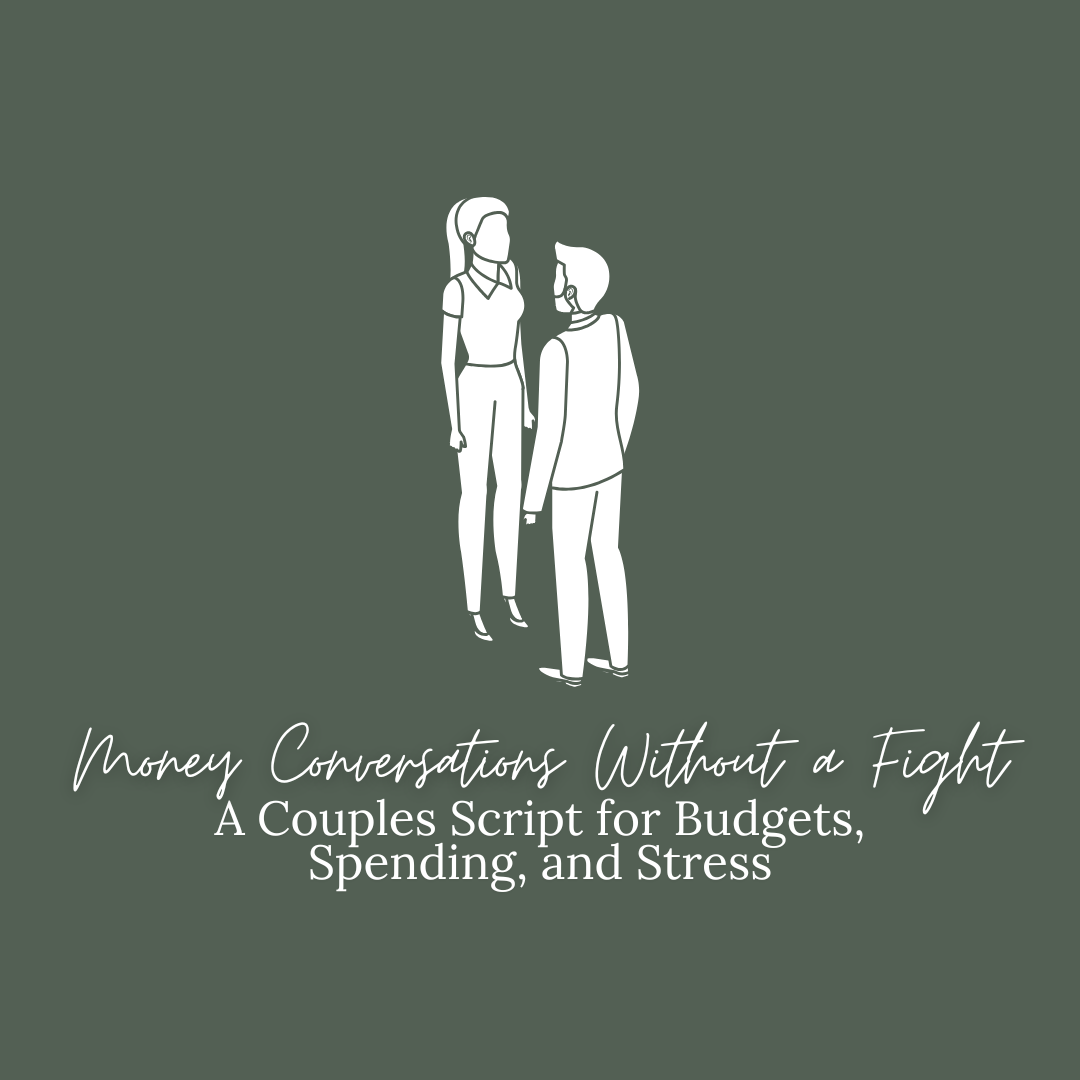 couples having a conversation about money.